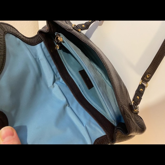 Vintage Cole Haan Leather Baguette Retro Western Purse - Picture 9 of 10